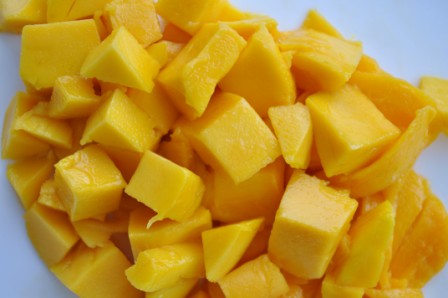 Cubed Mangoes