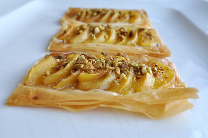 Angelcot and Pistachio Pastries