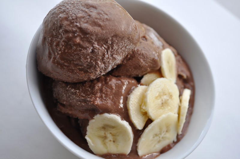 Chocolate-Banana Ice Cream